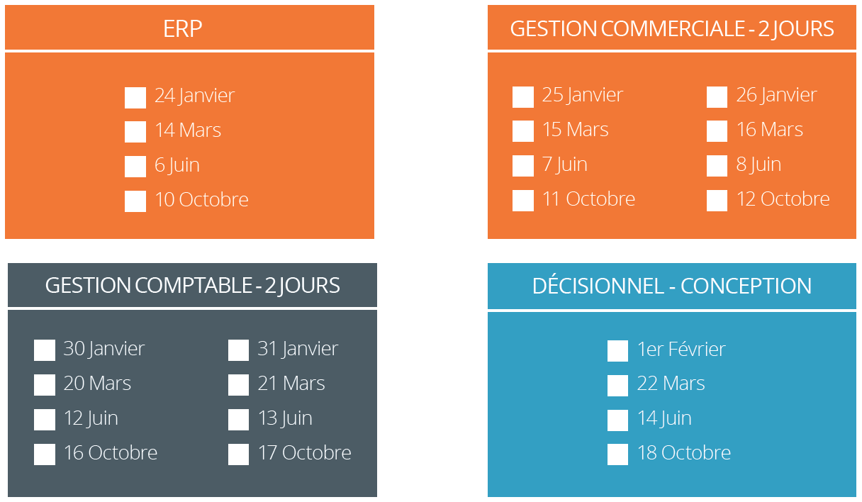 Formation Gestimum ERP : Planning 2018